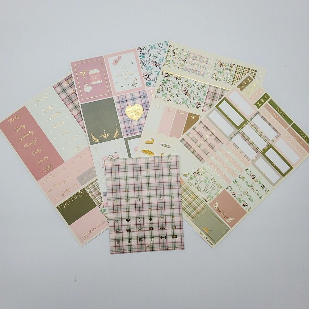 Home Sweet Home LUXE STICKER KIT + light gold foil Simply Gilded